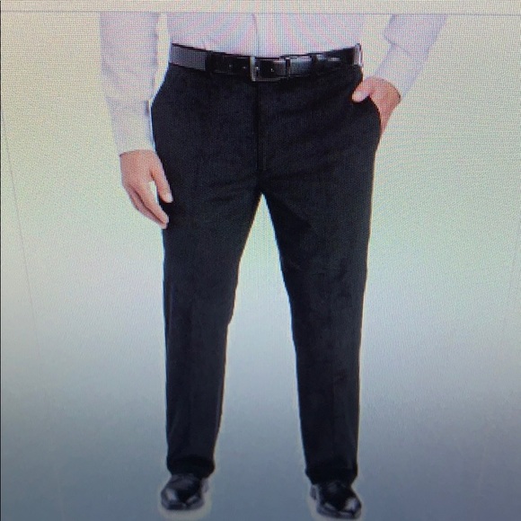 Louis Raphel Pants Louis Raphael Mens Black Corduroy Dress Pant3x32